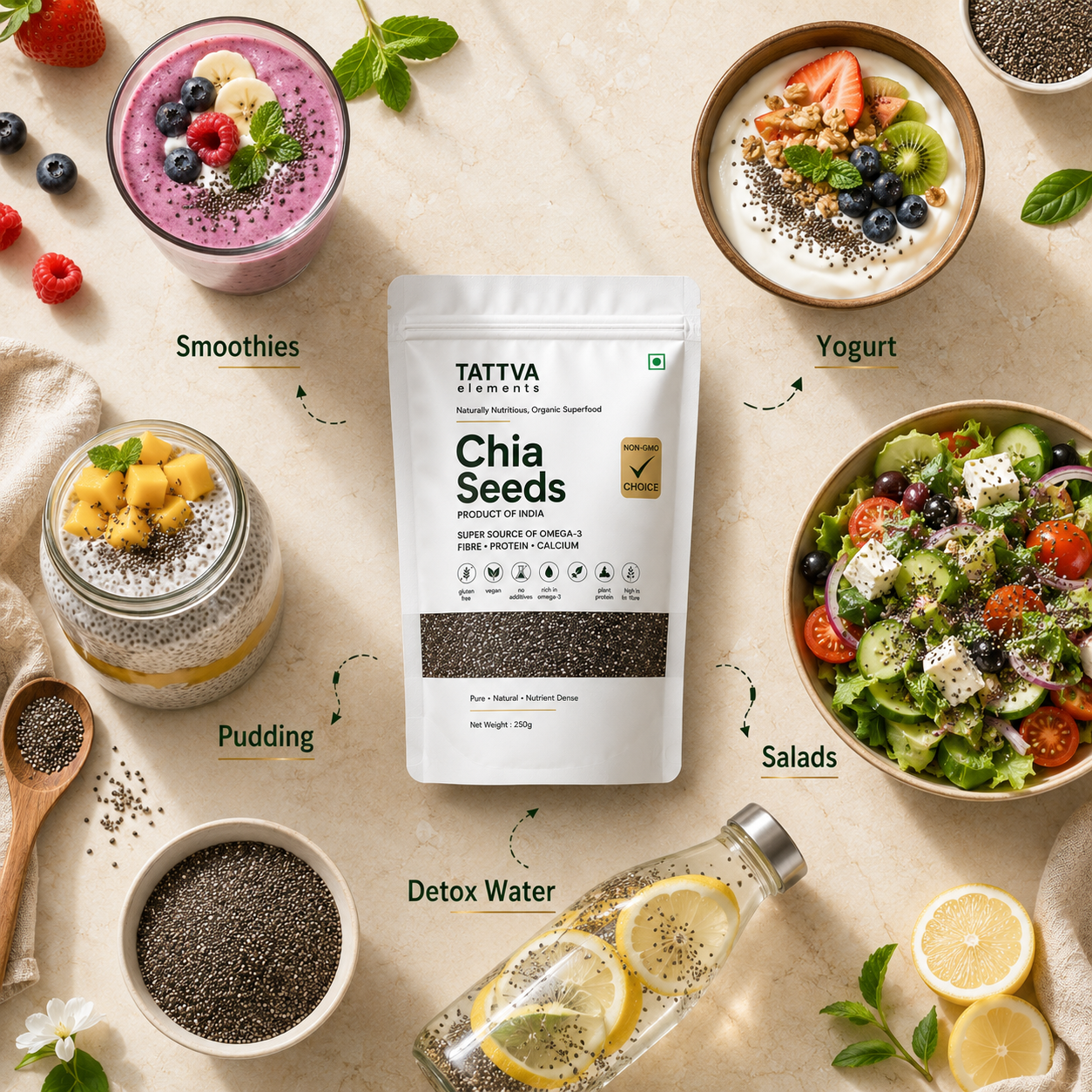 Tattva Elements Premium Chia Seeds