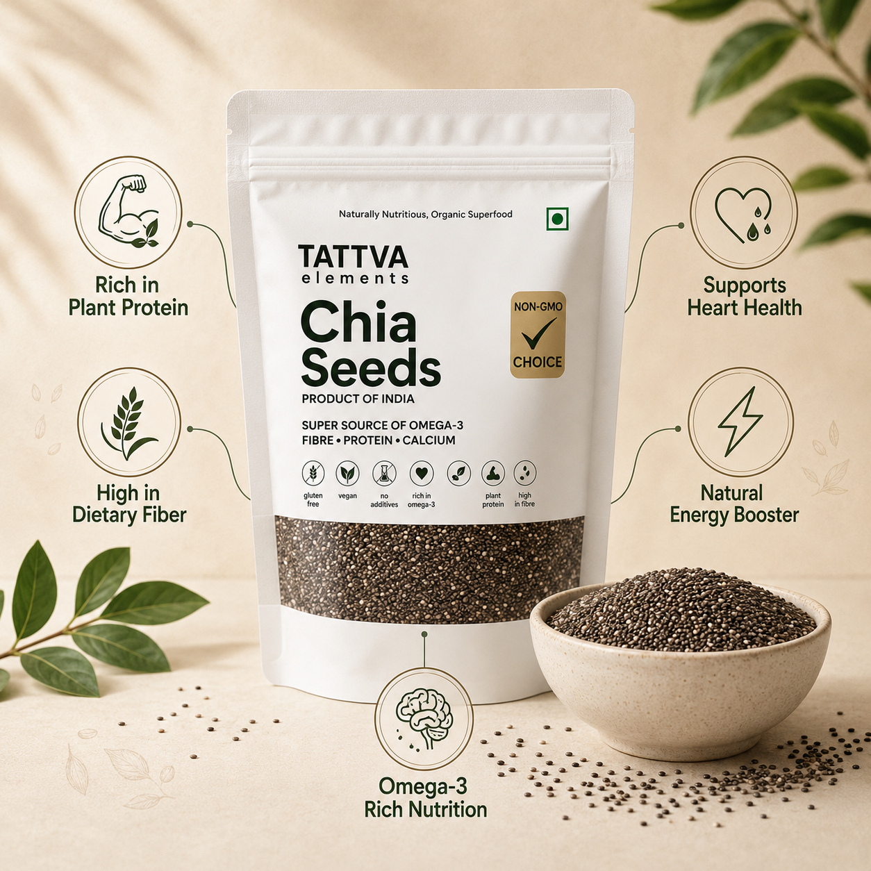 Tattva Elements Premium Chia Seeds