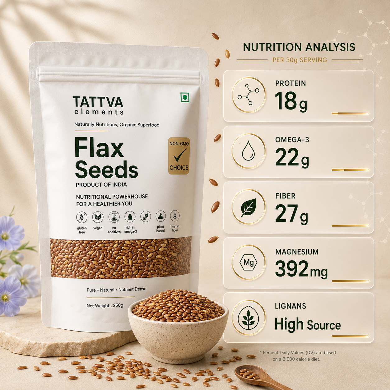 Tattva Elements Premium Flax Seeds